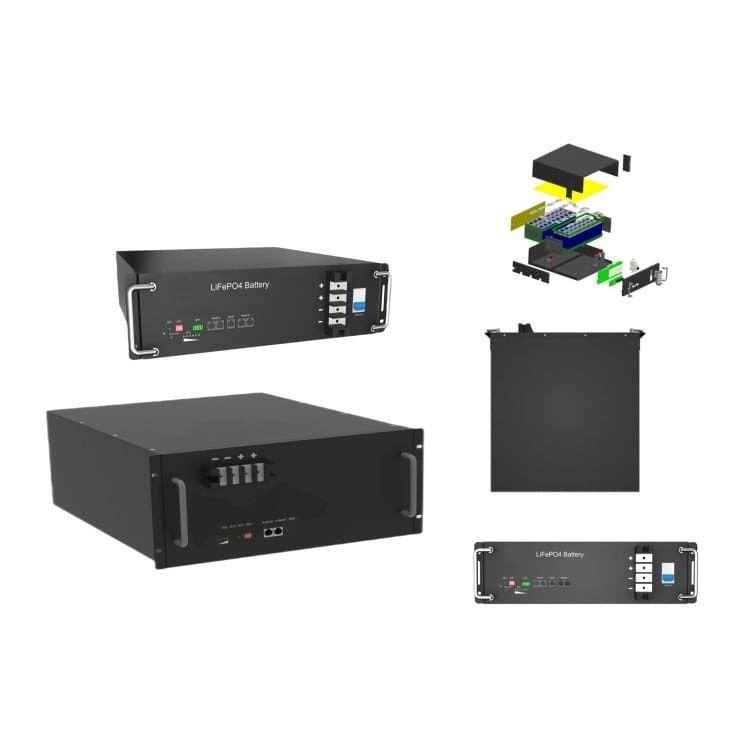 Sistema di accumulo di energia ad alta tensione 50kWh Lifepo4 Rackmount Batteria al litio per applicazioni industriali