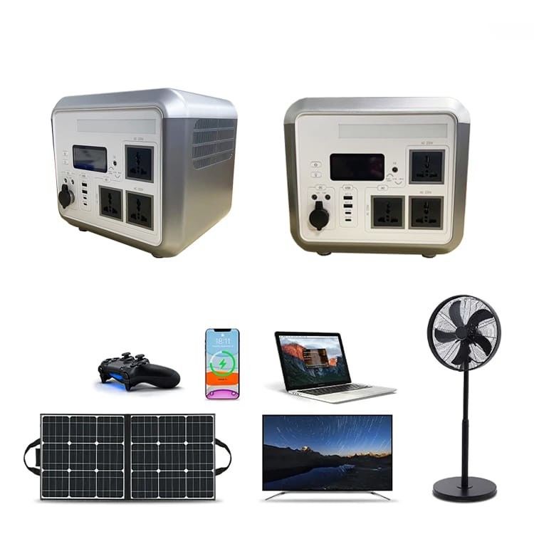 Batteria solare ricaricabile al litio da 1200W, generatore portabile esterno