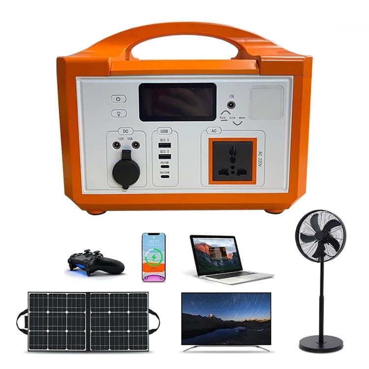 Centrale elettrica portatile a batteria al litio da 460 wh, alimentatore portatile da 600 Watt per esterni