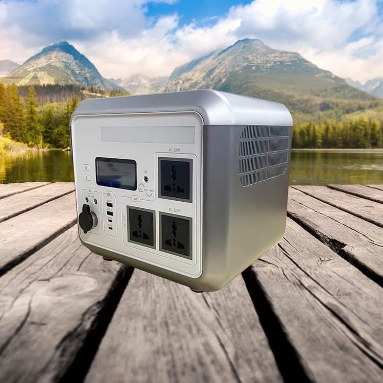 Batteria Lifepo4 110V, centrale solare portatile con inverter ibrido solare