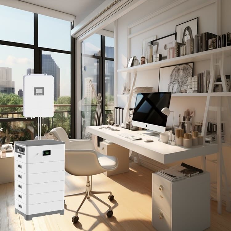 30.72kwh 48V sistema di accumulo di batterie solari residenziali con celle di fosfato di ferro e di litio