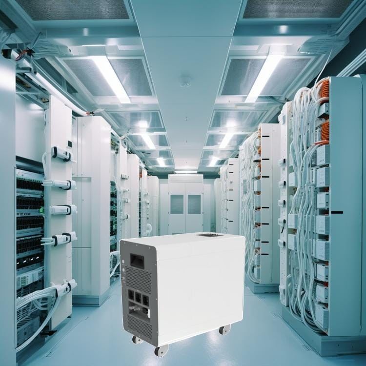 Batteria all'interno di un inverter 3.2Kw 5Kwh con cella di batteria prismatica LiFePo4