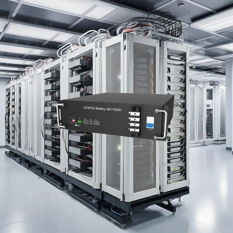51.2v 5.12kwh Batteria al litio montata sul rack per lo stoccaggio dell'energia Telecomunicazione solare